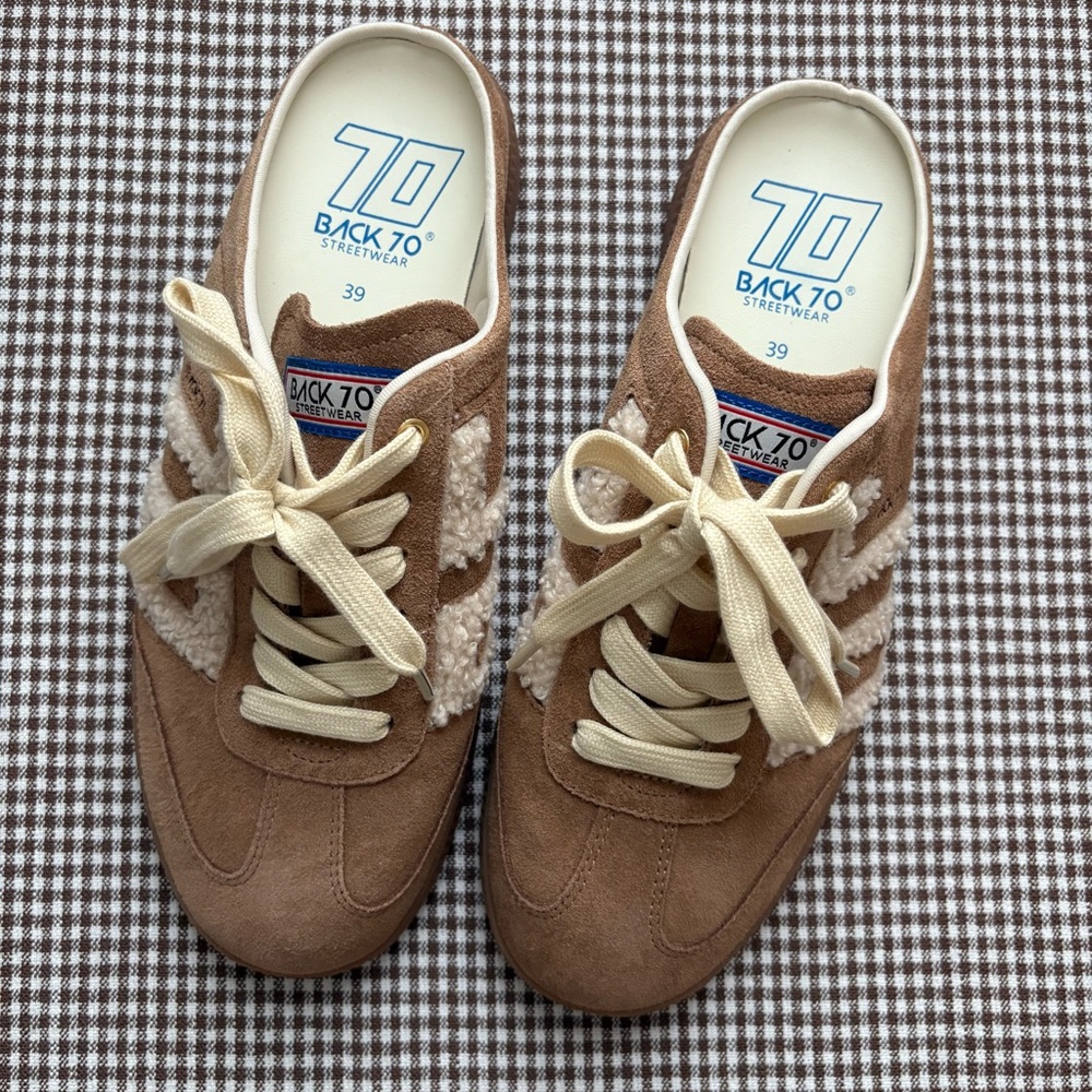 Back 70 Easter Backless Sneakers in Tobacco